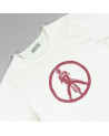 PEACE RED ON WHITE  - T-Shirts