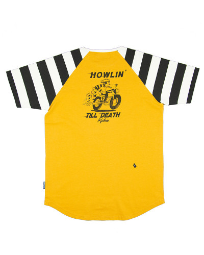 T-shirt HOWLIN JAUNE  - T-Shirts Homme moto vintage