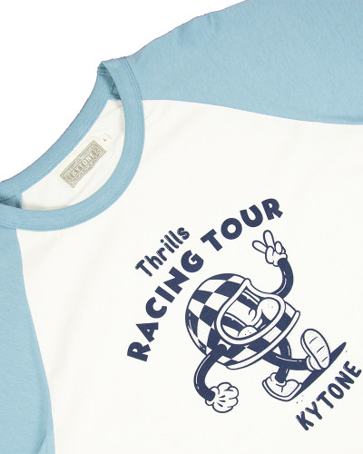 RACING TOUR BLEU GRIS T-Shirt manches longues  - T-Shirts Manches longues