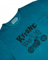 T-shirt RIDER BY FATE BLEU  - T-Shirts Homme moto vintage