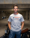 Gasoline Grey  - T-Shirts Homme moto vintage