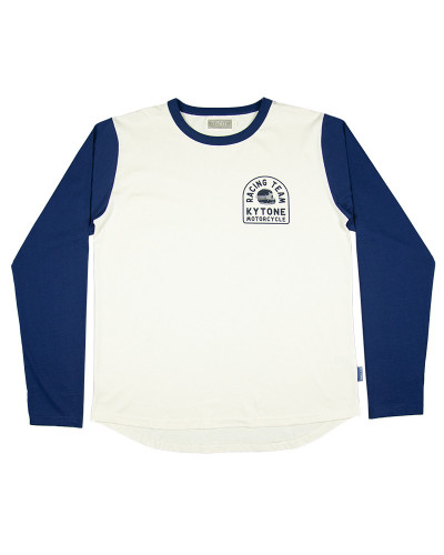 Racing Crew White / Blue  - Long sleeves T-shirts