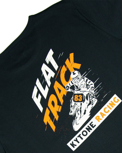 Tracker Black  - T-Shirts Homme moto vintage