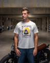 Ghost Rider White  - T-Shirts Homme moto vintage