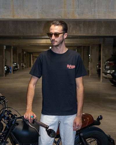 Bolt Black  - T-Shirts Homme moto vintage