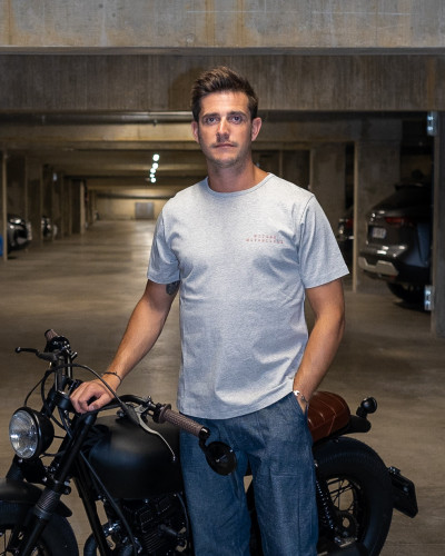 Bronco Grey  - T-Shirts Homme moto vintage